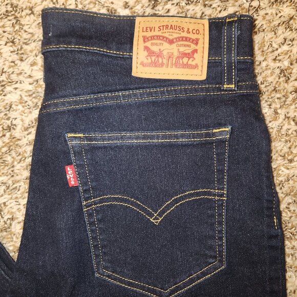 Levi’s 725 High Rise Bootcut Jeans Dark Wash W29 L32 NWOT - Picture 7 of 11
